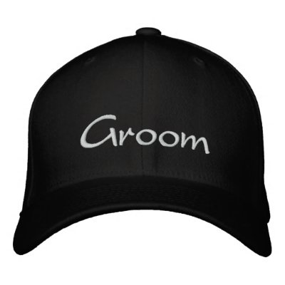 El casquillo que se casa bordado del novio gorra bordada