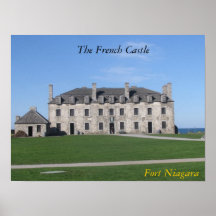 El castillo francés de Niágara del fuerte Poster