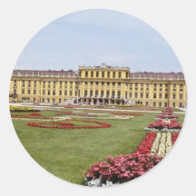 El castillo rosado de Schonbrunn, Viena, Austria f Pegatina