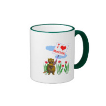 El castor canadiense ama Manitoba Taza