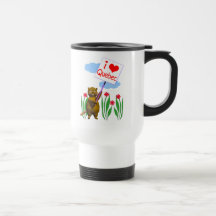 El castor canadiense ama Quebec Taza