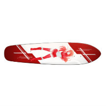 El chica de Manga del austriaco se vistió en la ba Tabla De Patinar