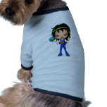 El chica del Hippie embroma la tierra de la paz Camisetas Mascota