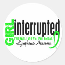 El chica interrumpió 1 linfoma etiqueta