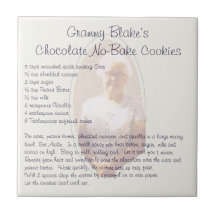 El chocolate de Grammy Blake No-Cuece las galletas Azulejos Ceramicos