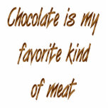 El chocolate es mi clase del favorito de carne escultura fotográfica