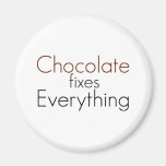 El chocolate fija todo iman de frigorífico