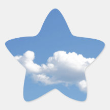 El cielo azul con blanco se nubla el fondo útil colcomanias forma de estrella