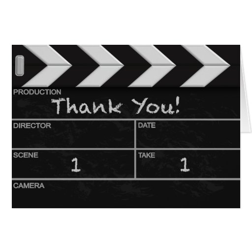 El cine le agradece cardar felicitación