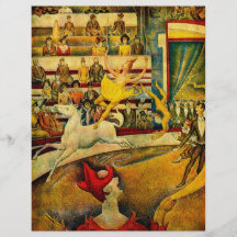 El circo de Jorte Seurat (1891) Flyer A Todo Color