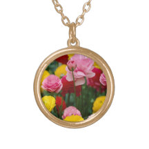 El clavel colorido florece el collar