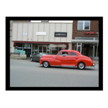 ¡El coche clásico/lo personaliza! Tarjetas Postales