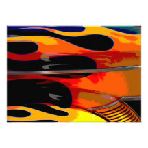 El coche de carreras flamea cumpleaños anuncios  