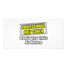 El coche del golf profesional… no intenta en casa tarjeta personal con foto