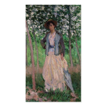 El cochecito - Claude Monet Tarjetas De Visita