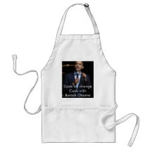 El cocinar con Barack Obama Delantales