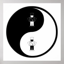El cocinar de Yin Yang Impresiones
