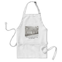El cocinar del país delantal
