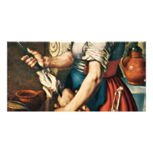 El cocinero de Pieter Aertsen (la mejor calidad) Tarjetas Fotograficas