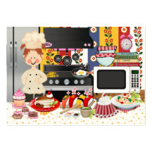 El cocinero/el abastecedor felices - SRF Tarjetas De Visita