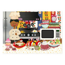 El cocinero/el abastecedor/la panadería felices -  tarjetas de negocios