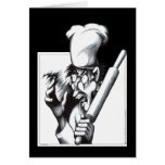 El cocinero enojado tarjetón