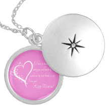 El collar de la tarjeta del día de San Valentín de