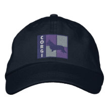 El color ajusta el Corgi Galés de la rebeca Gorra De Beisbol Bordada