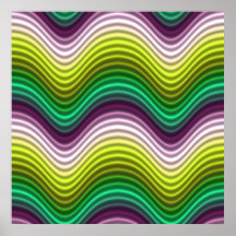El color del arte pop agita inconsútil amarillo ve posters
