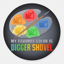 El color preferido es pegatina picador de la pala