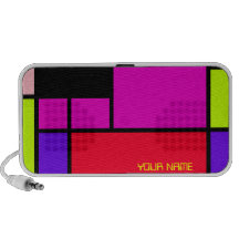 El color vivo bloquea el modelo con su nombre altavoces de viaje