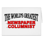 El columnista del periódico más grande del mundo tarjetas