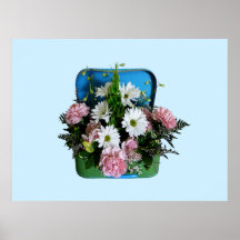 El COMENZAR DEBAJO de $20 - margaritas y claveles Posters