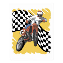 El competir con de Dirtbike Postales