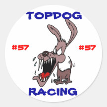 EL COMPETIR CON DE TOPDOG PEGATINA
