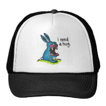 El conejito azul del asesino necesita un gorra del
