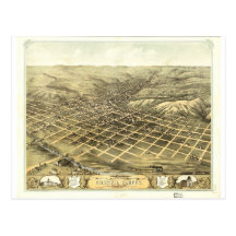 El consejo fanfarronea a Iowa en 1868 Tarjetas Postales