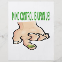 El control mental está sobre nosotros tarjetas publicitarias