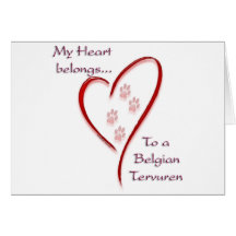 El corazón de Tervuren del belga pertenece Felicitación