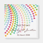 el corazón del arco iris del fatfatin asperja rese iman de frigorífico