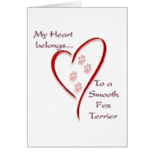 El corazón liso del fox terrier pertenece felicitacion 