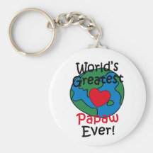 El corazón más grande del Papaw del mundo Llaveros