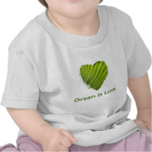 El corazón verde, verde es amor camiseta