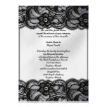 El cordón blanco y negro invita invitación personalizada