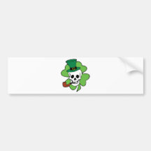 El cráneo de San Patricio Pegatina De Parachoque