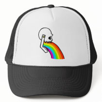 El cráneo del arco iris Puke gorras