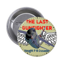 El cruzado pasado B de Vought F-8 del Gunfighter Pin
