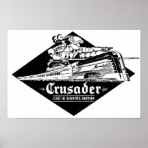 El cruzado Streamliner del ferrocarril de la lectu Posters