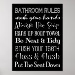 El cuarto de baño gobierna el poster