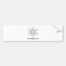 El cubo de Metatron (geometría sagrada) Pegatina De Parachoque